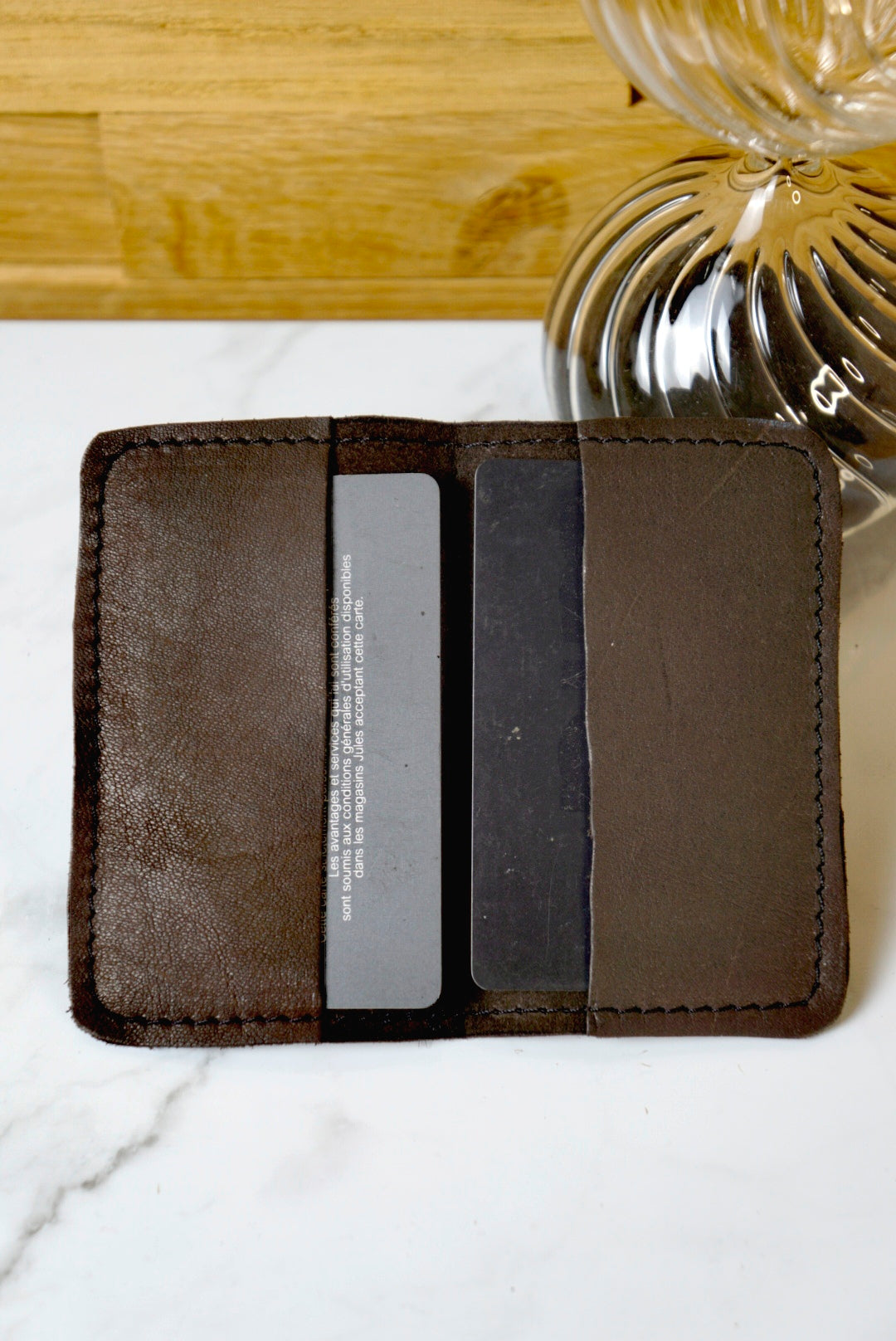 Porte carte en cuir