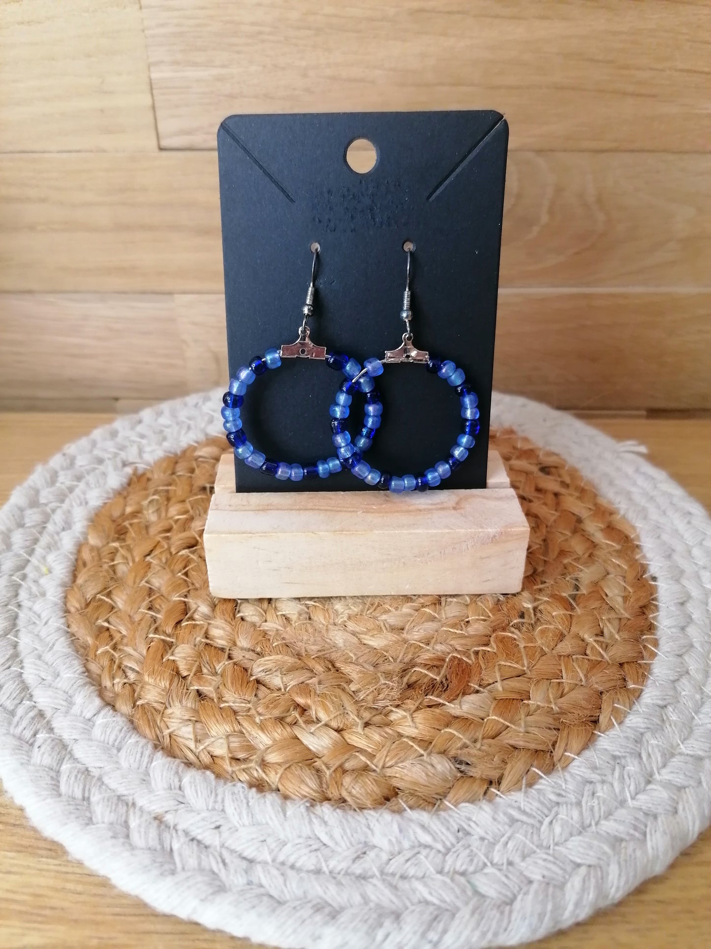 Boucles d'oreilles en perles "Edition unique"