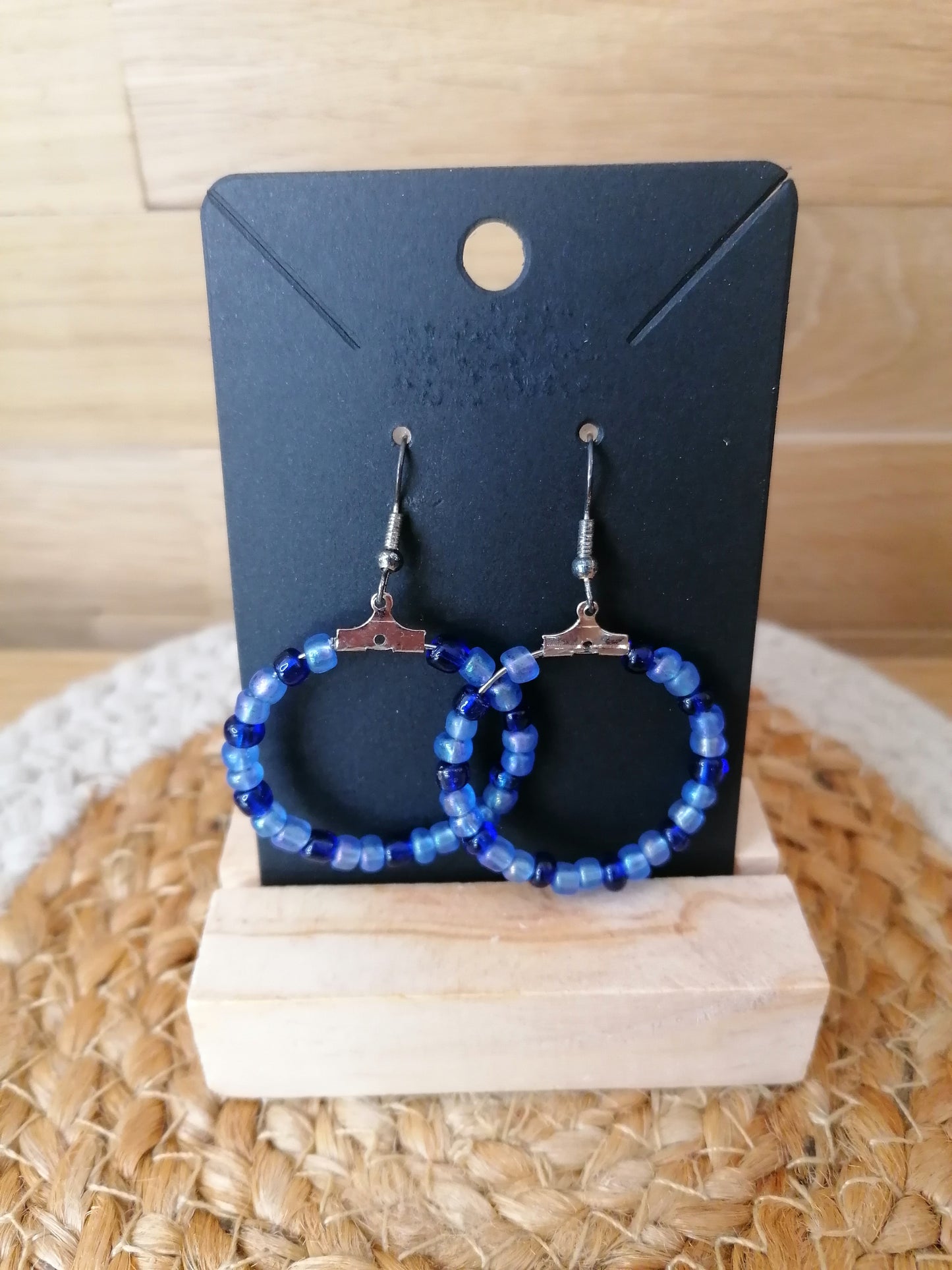 Boucles d'oreilles en perles "Edition unique"
