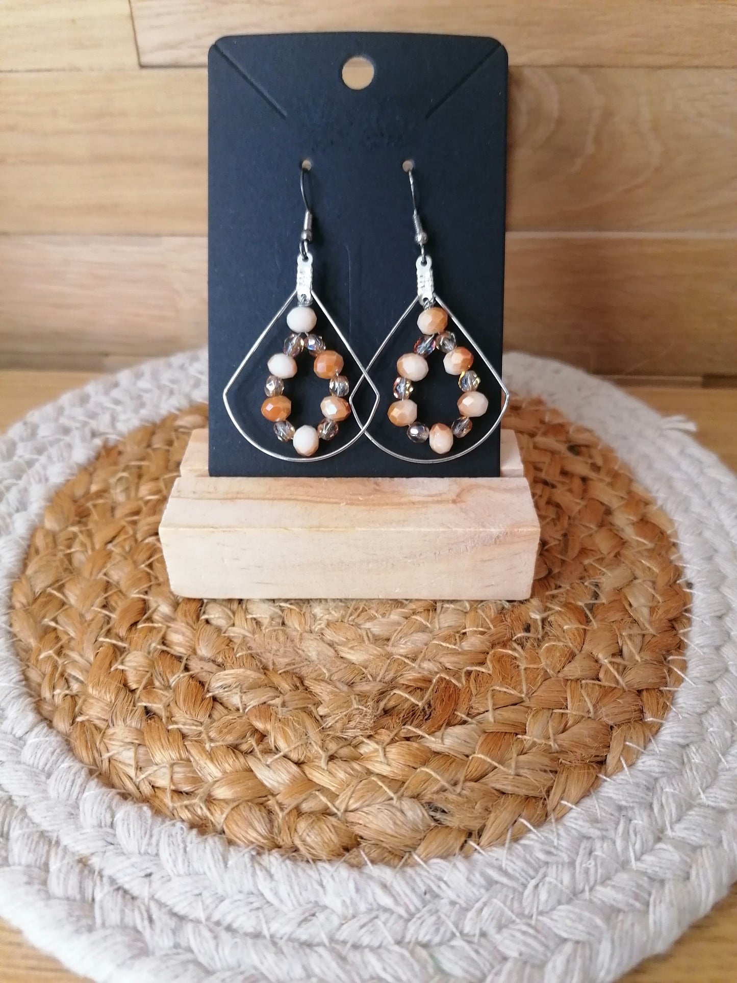 Boucles d'oreilles en perles swarovski "Edition unique"