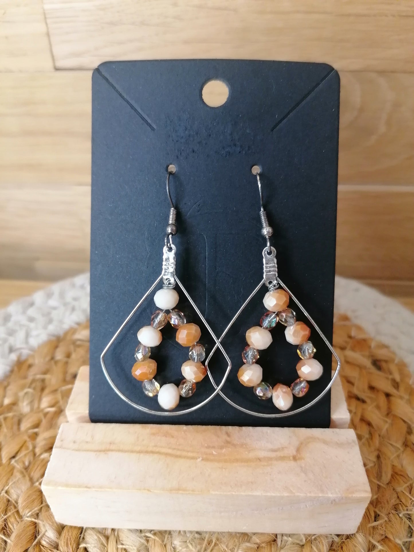 Boucles d'oreilles en perles swarovski "Edition unique"