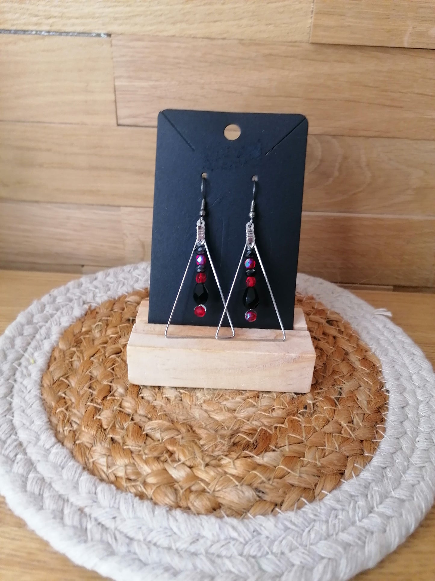 Boucles d'oreilles en perles swarovski "Edition unique"