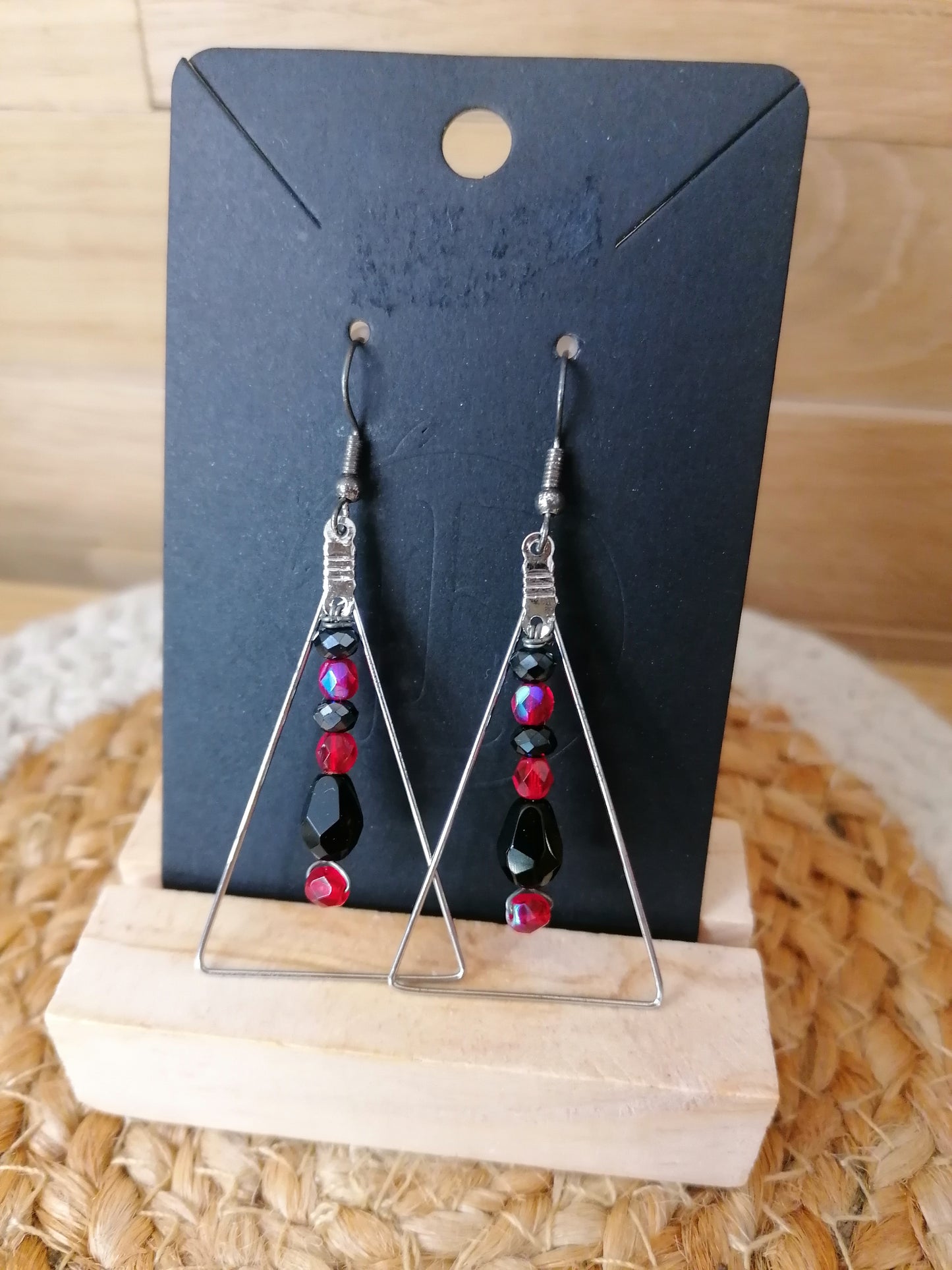Boucles d'oreilles en perles swarovski "Edition unique"