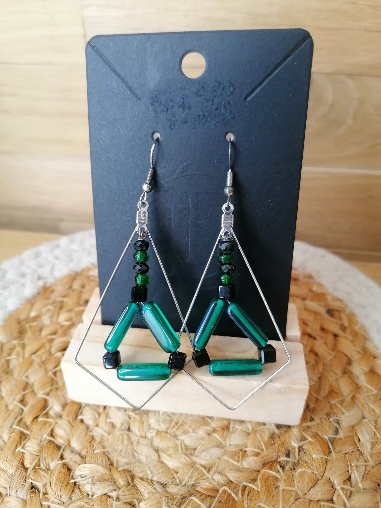 Boucles d'oreilles en perles swarovski "Edition unique"