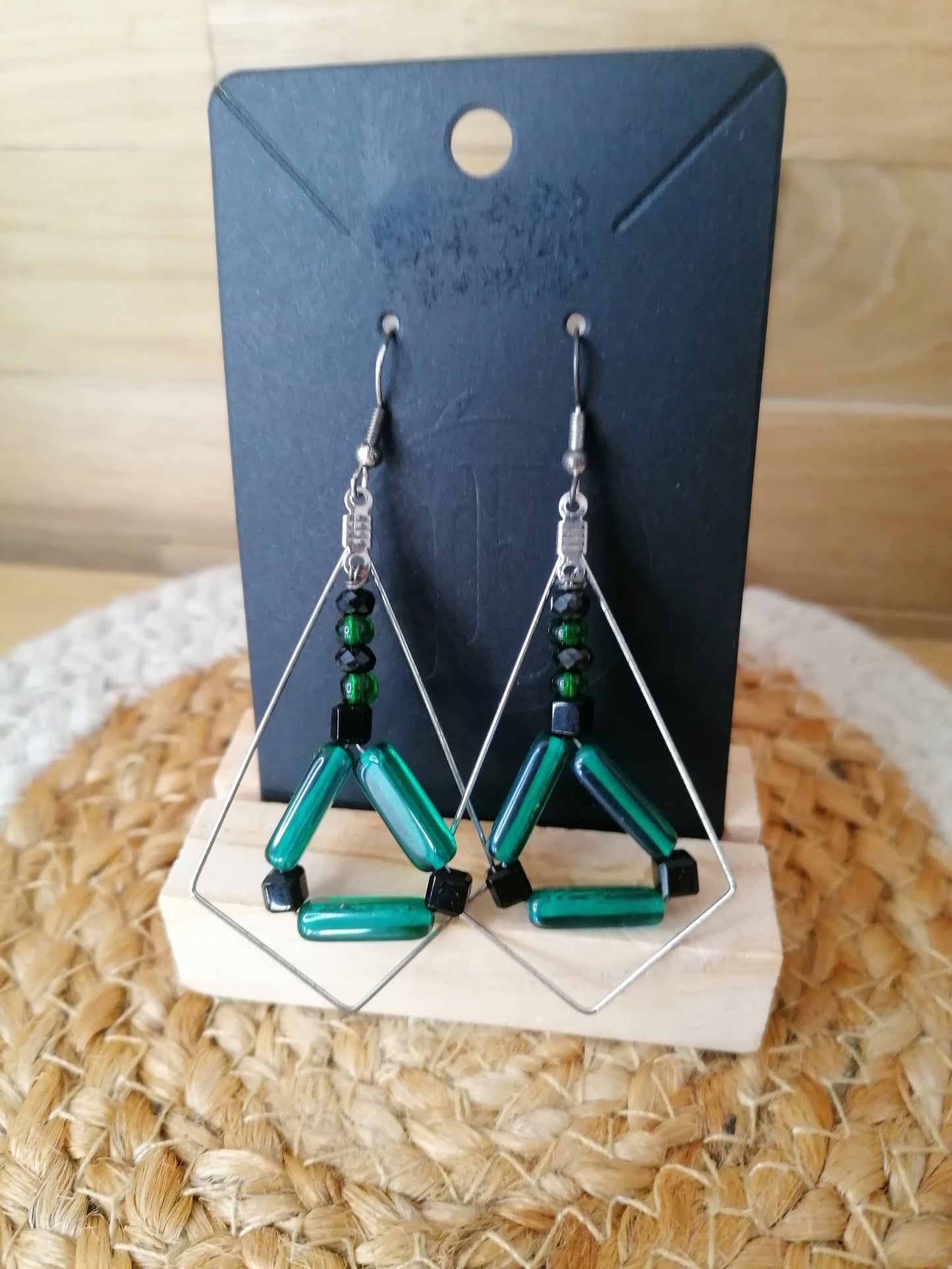Boucles d'oreilles en perles swarovski "Edition unique"