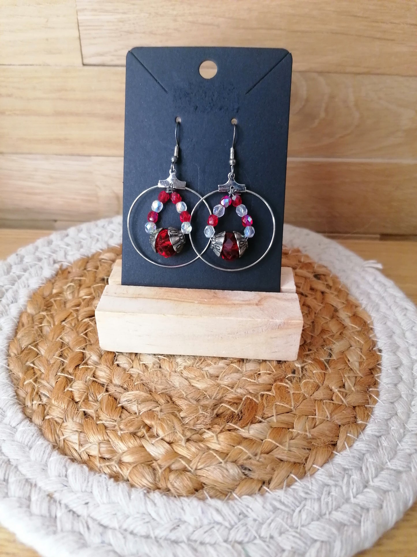 Boucles d'oreilles en perles swarovski "Edition unique"
