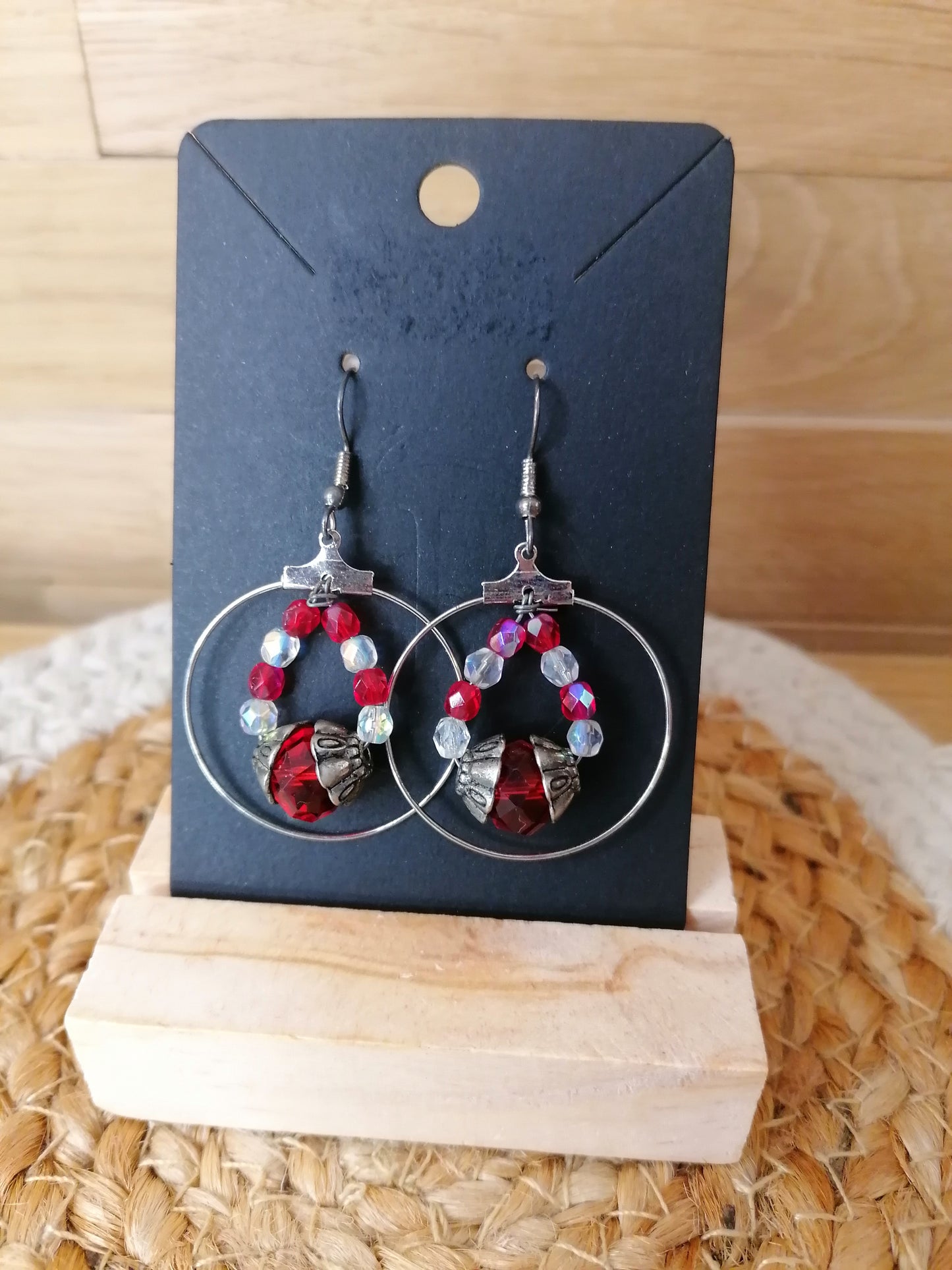 Boucles d'oreilles en perles swarovski "Edition unique"