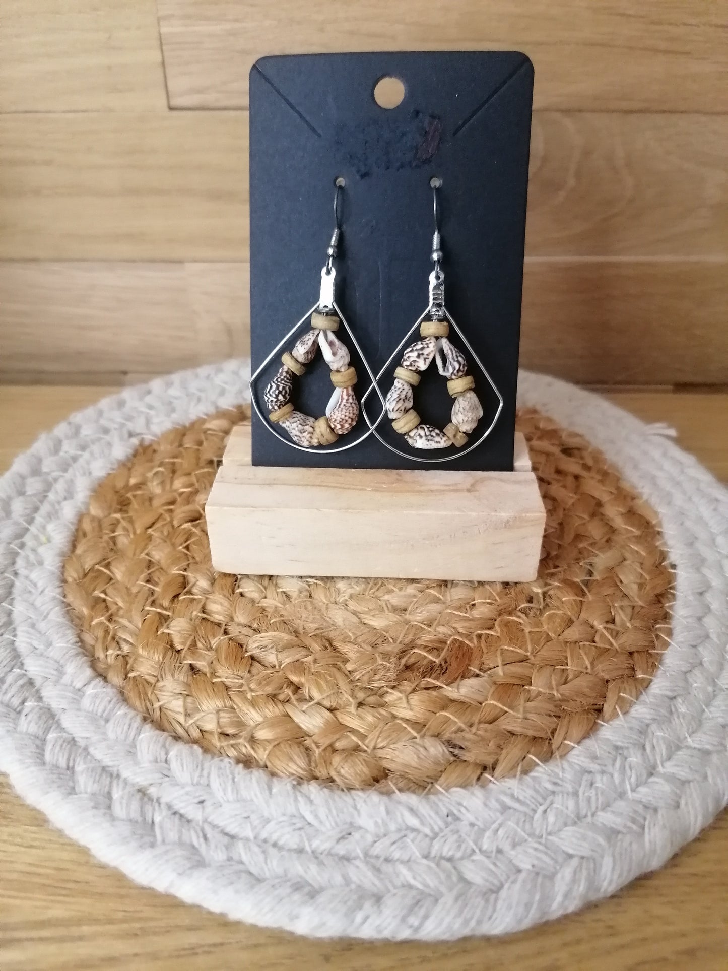 Boucles d'oreilles en perles "Edition unique"