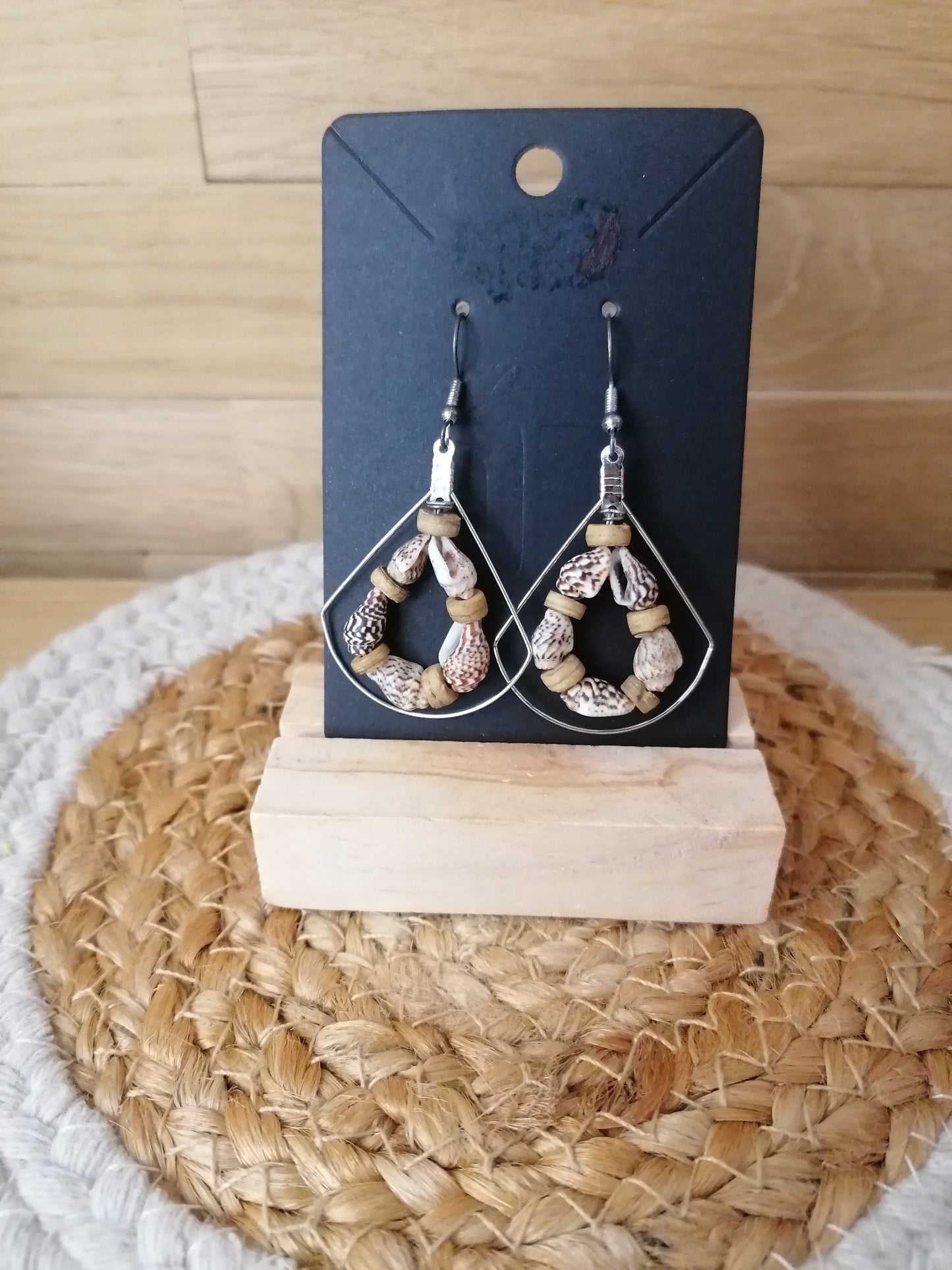 Boucles d'oreilles en perles "Edition unique"