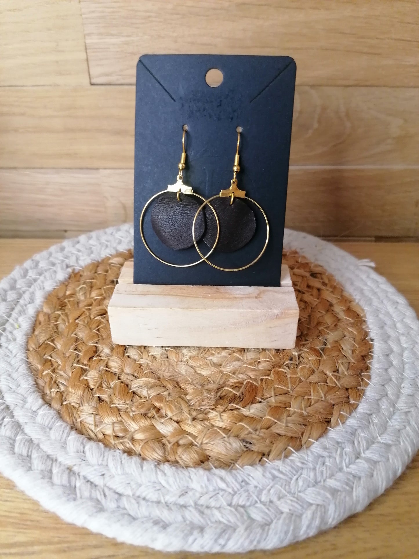 Boucles d'oreilles en cuir "Edition limitée"