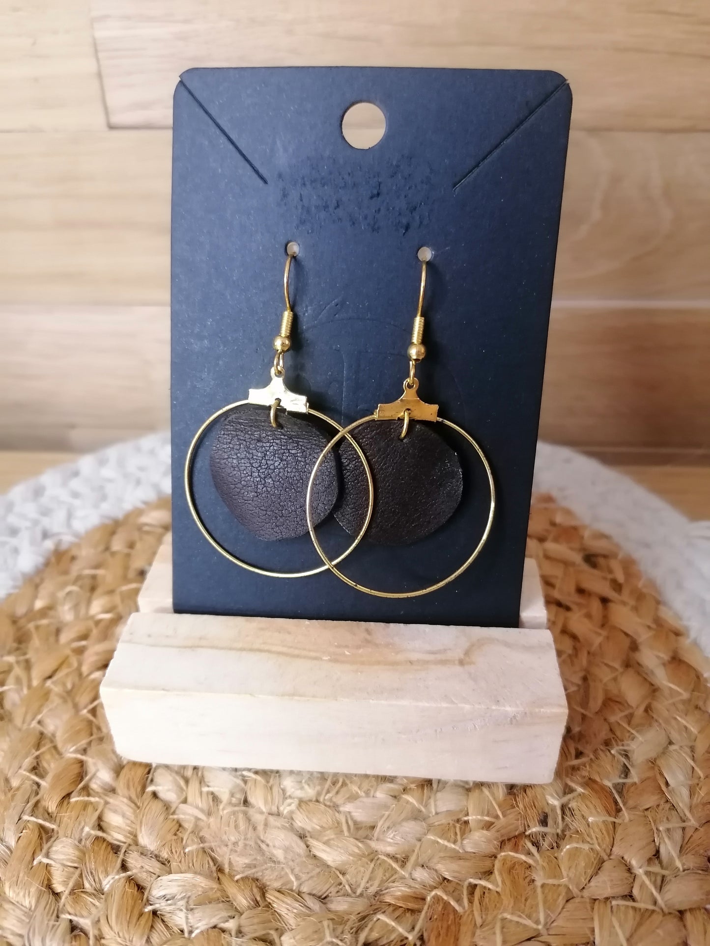 Boucles d'oreilles en cuir "Edition limitée"