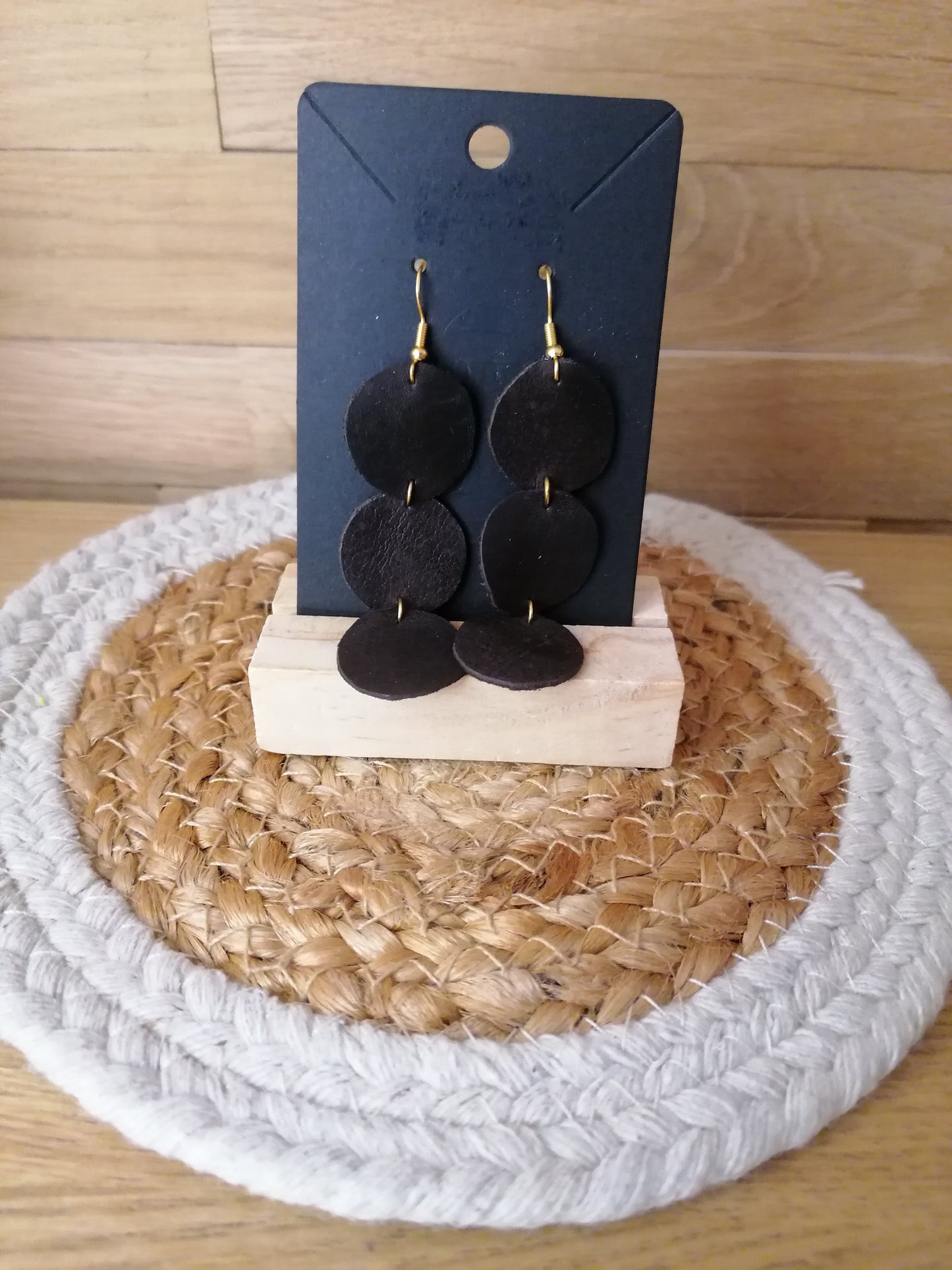 Boucles d'oreilles en cuir "Edition limitée"