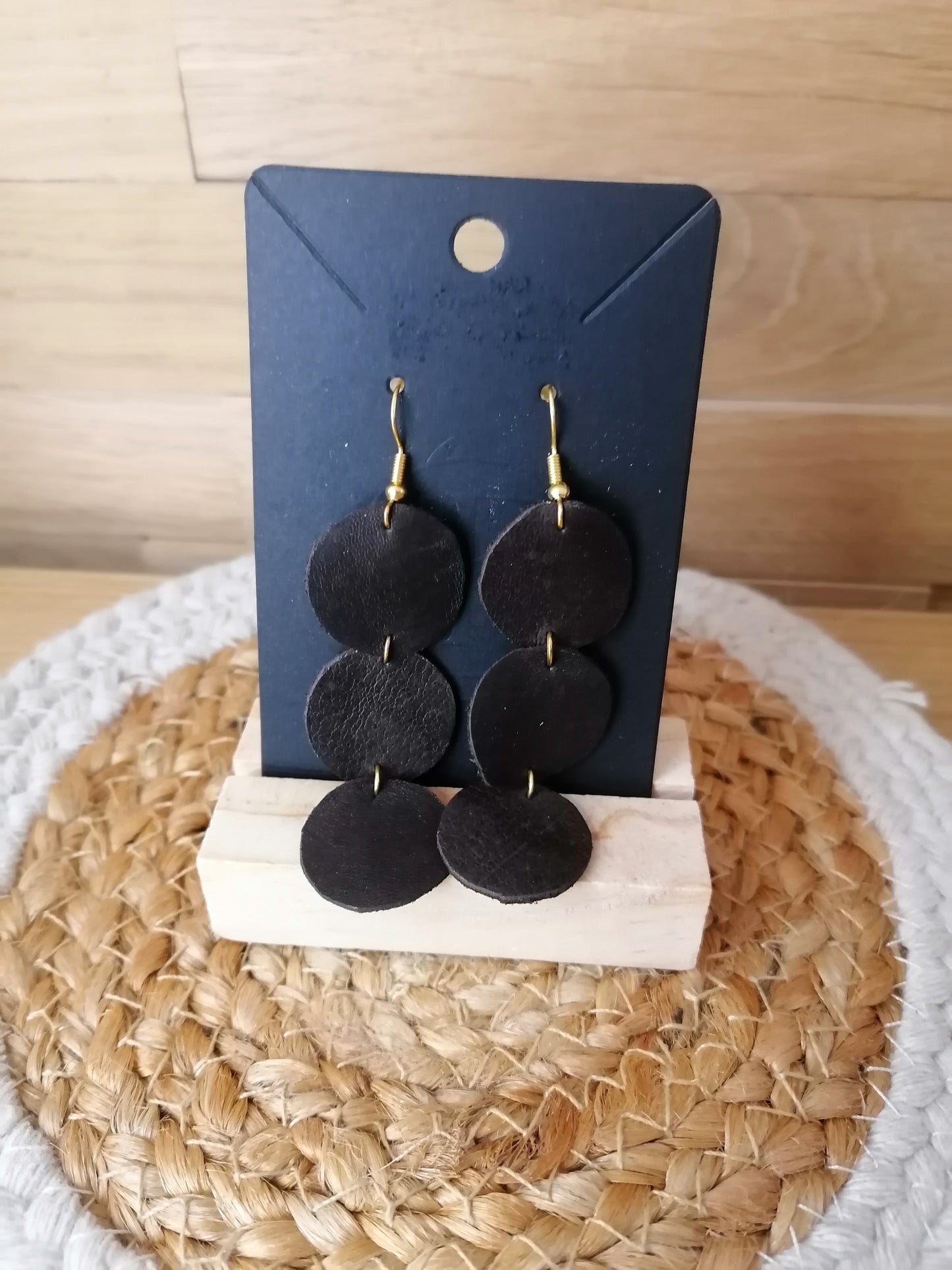 Boucles d'oreilles en cuir "Edition limitée"