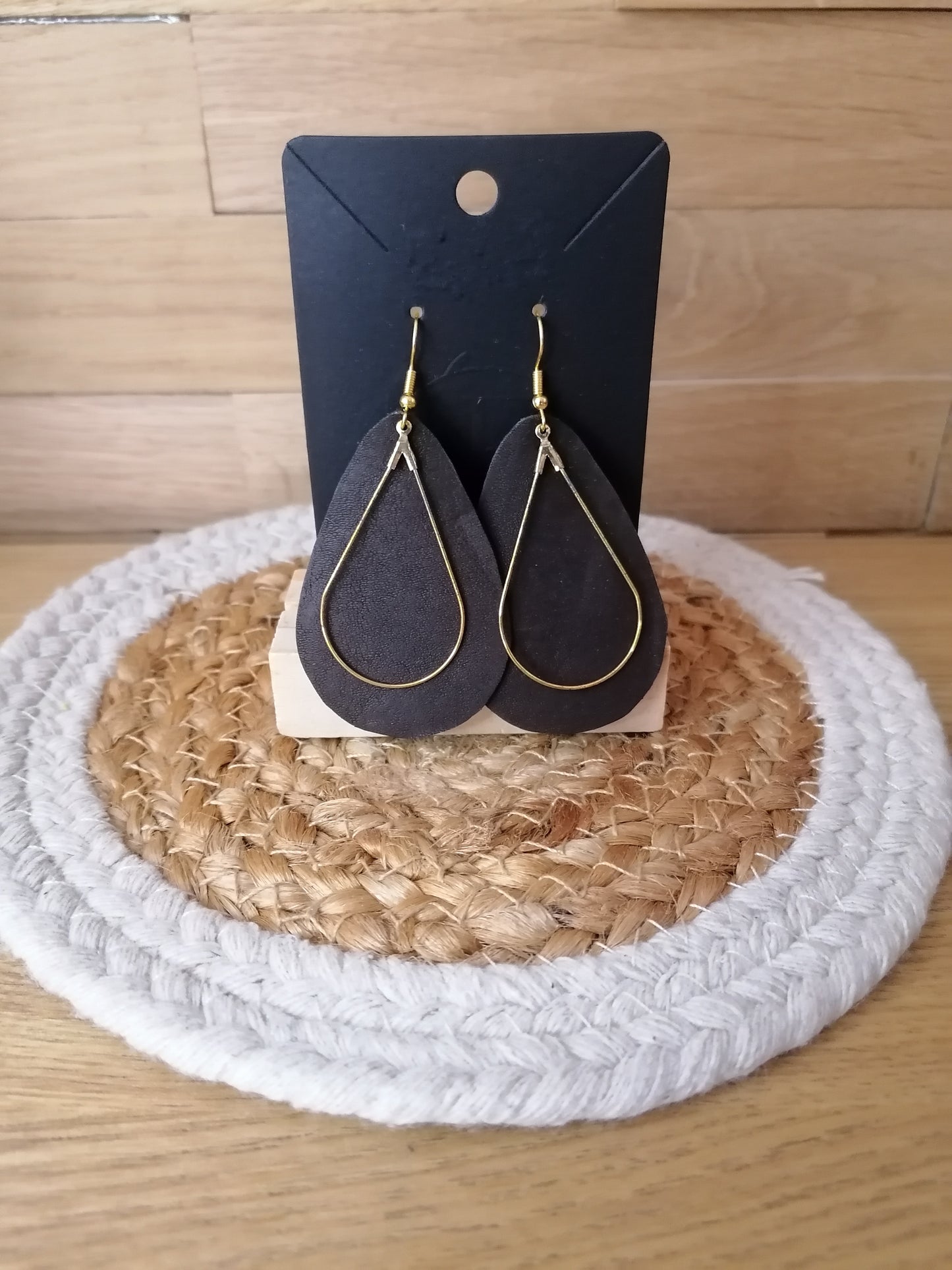 Boucles d'oreilles en cuir "Edition limitée"