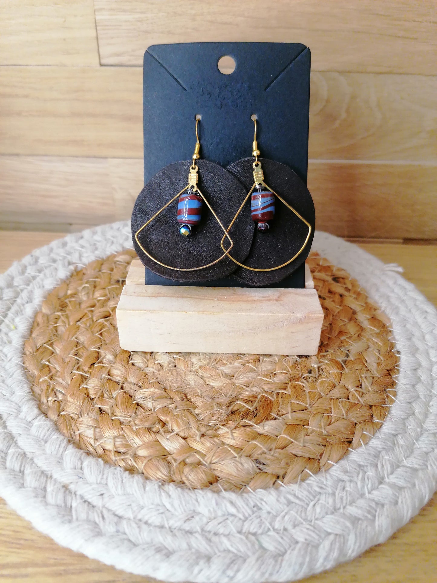 Boucles d'oreilles en cuir "Edition limitée"