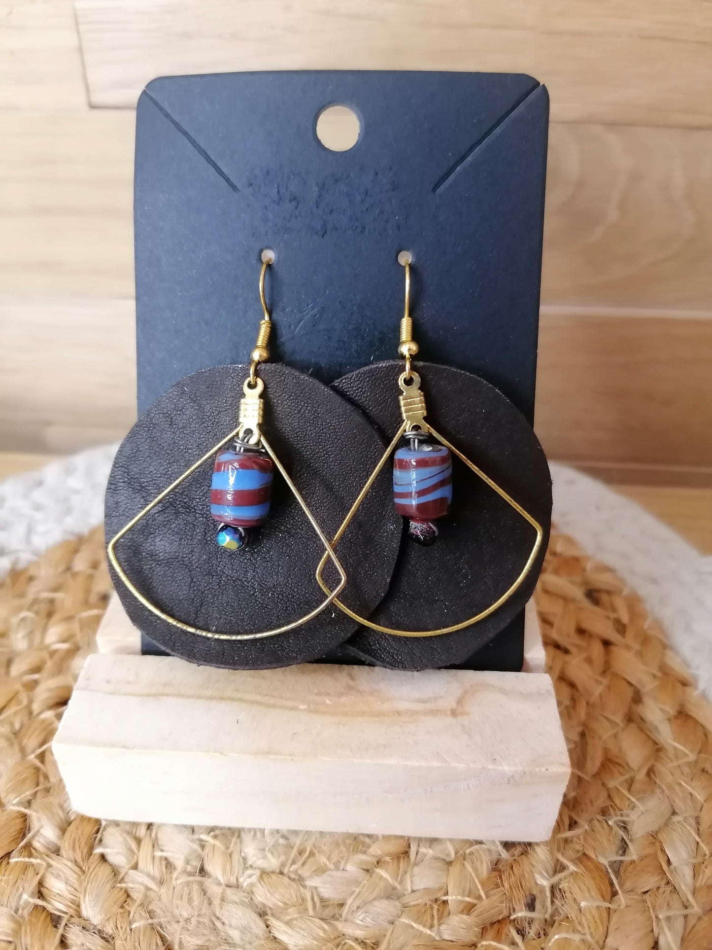 Boucles d'oreilles en cuir "Edition limitée"