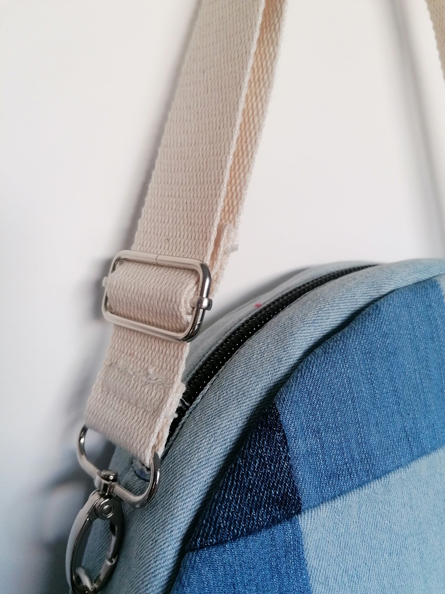 Sac à main en jeans upcyclés unique
