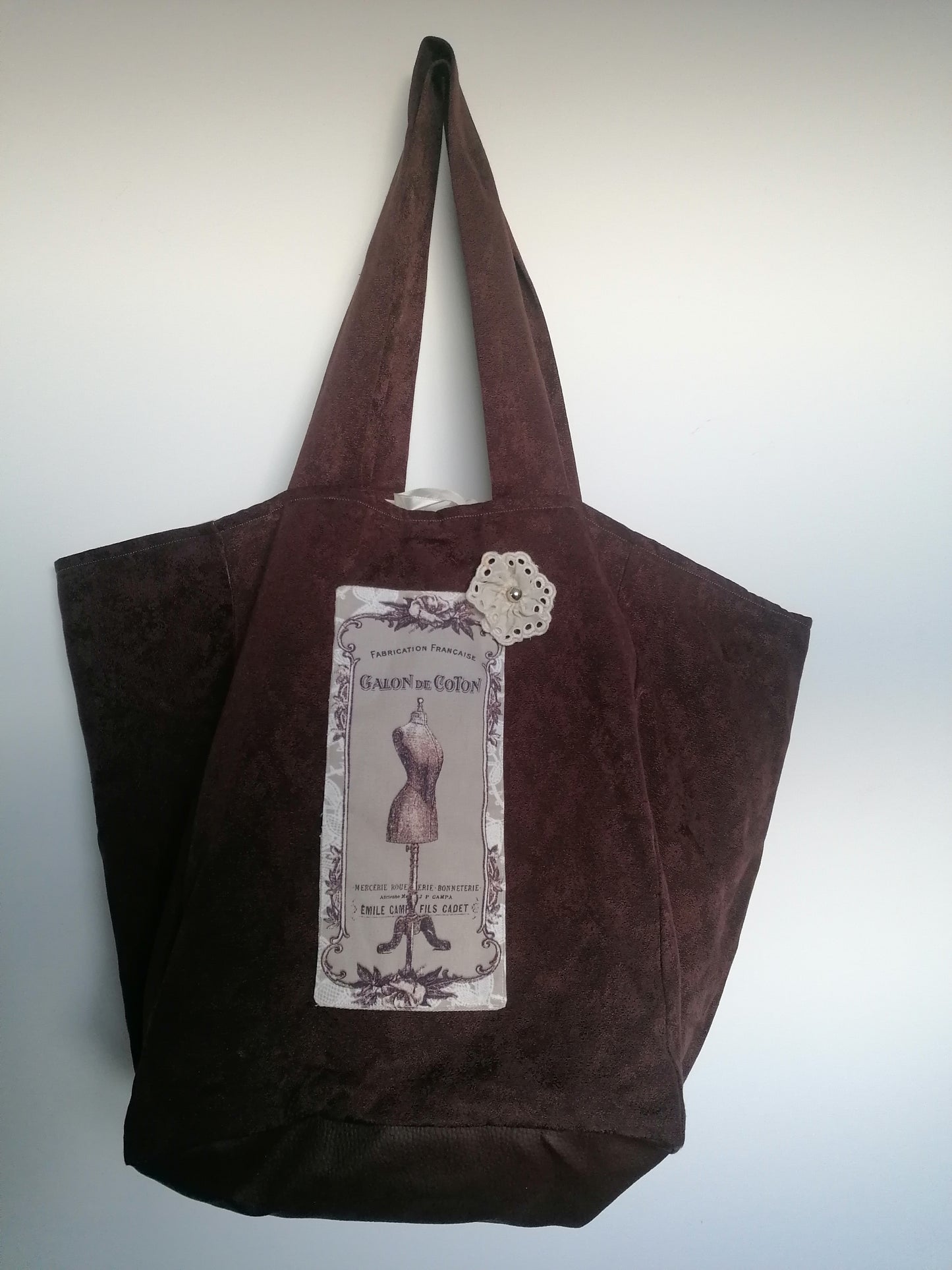 Sac à main en tissus unique upcyclé