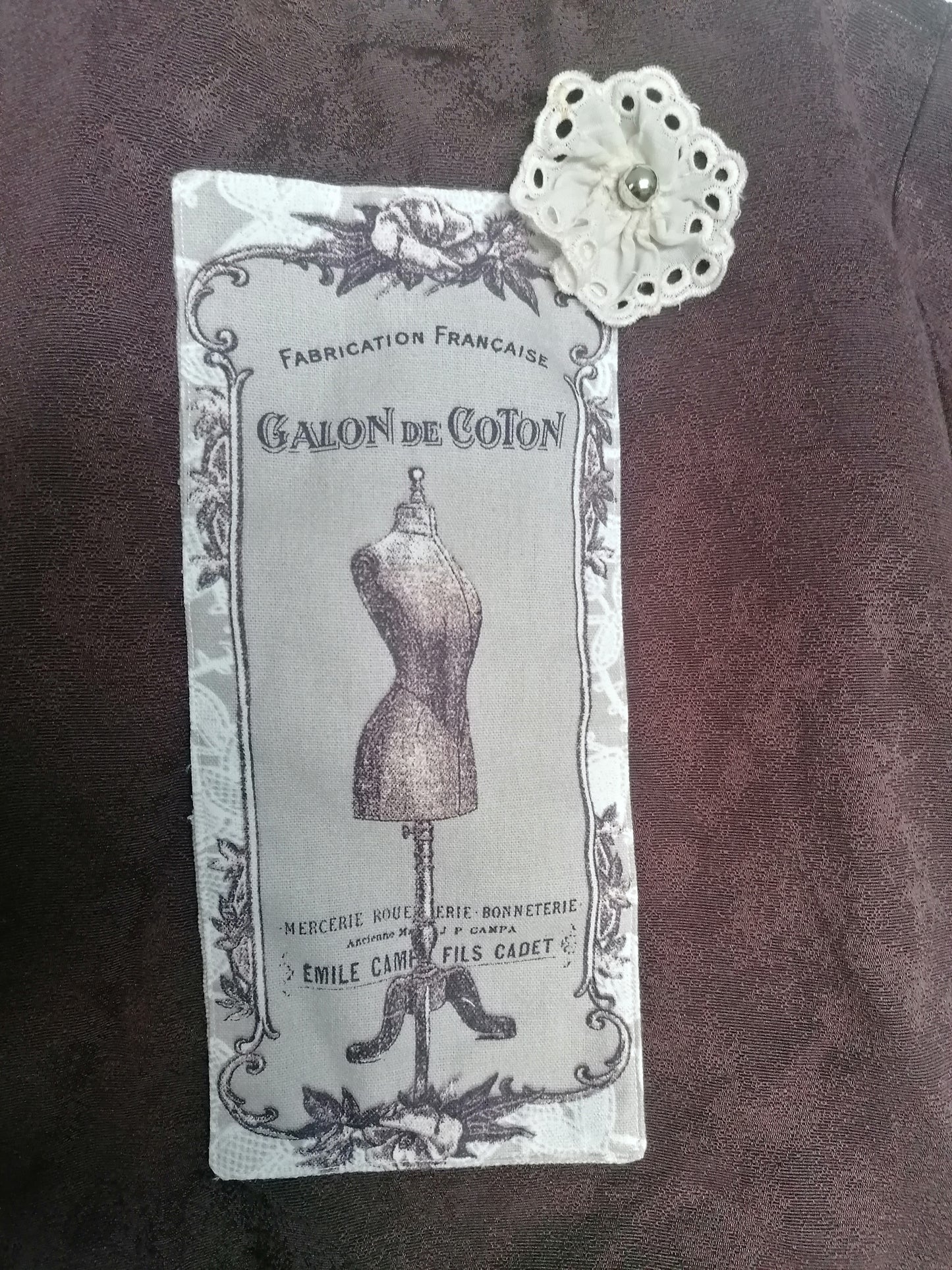 Sac à main en tissus unique upcyclé