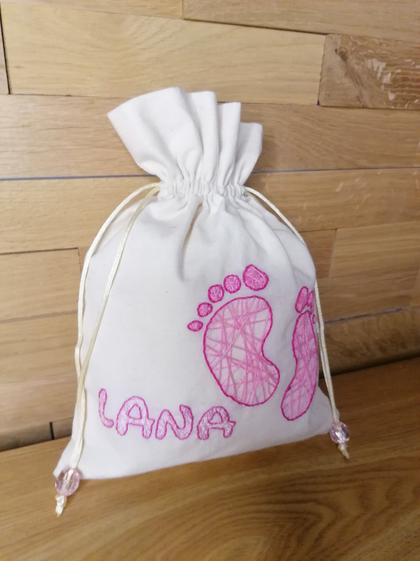 Pochon Prénom brodé enfants Petit format