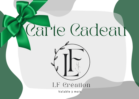 1- Carte cadeau LF Création